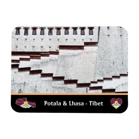 Potala Palace & Lhasa City, Tibet / Himalayas Magnet (Horizontal)