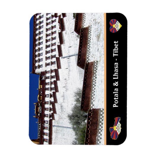 Potala Palace & Lhasa City, Tibet / Himalayas Magnet (Vertikal)