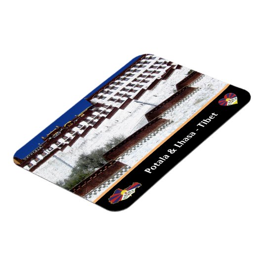 Potala Palace & Lhasa City, Tibet / Himalayas Magnet (Linke Seite)