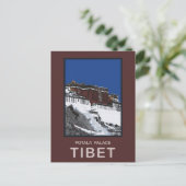 Potala Palace Lhasa Tibet Postkarte (Stehend Vorderseite)