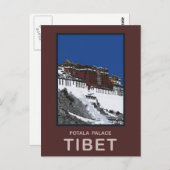 Potala Palace Lhasa Tibet Postkarte (Vorne/Hinten)