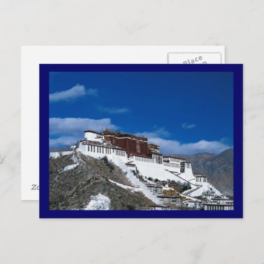 Potala Palace Tibet Postkarte (Vorne/Hinten)