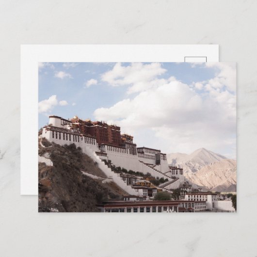 Potala Palace Tibet Postkarte (Vorne/Hinten)