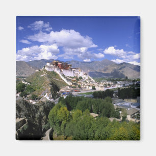 Potala-Palast an der Bergkette von einem anderen B Magnet