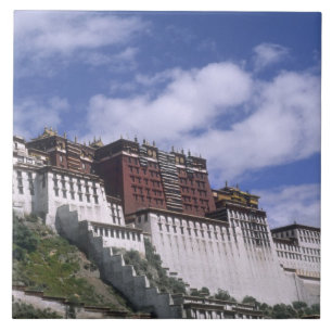 Potala-Palast auf dem Berg, das Zuhause des Dalai Fliese