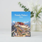 Potala-Palast China Postkarte (Stehend Vorderseite)