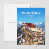 Potala-Palast China Postkarte (Vorne/Hinten)