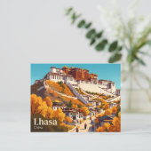 Potala-Palast China Postkarte (Stehend Vorderseite)
