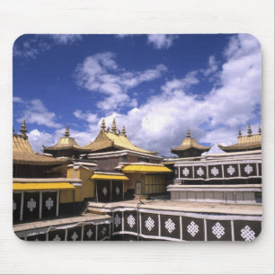 Potala-Palast innen mit Kirchtürmen am Wohnsitz Mousepad