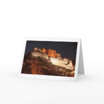 Potala Tibet Folded Blank Greeting Card