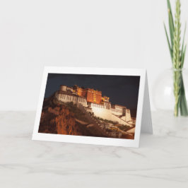 Potala Tibet Folded Blank Greeting Card Karte