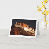 Potala Tibet Folded Blank Greeting Card Karte (Gelbe Blume)