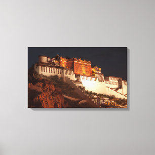 Potala Tibet Stretched Canvas Print Leinwanddruck