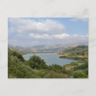 Potami Dam Cretan Landschaft Postkarte