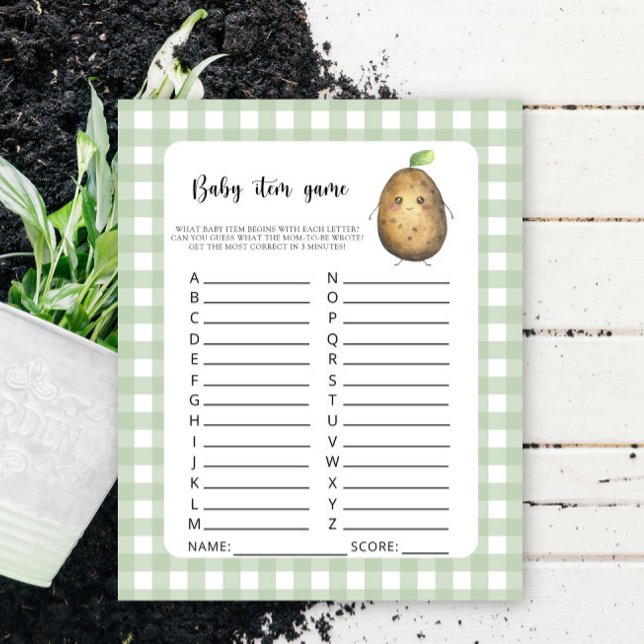Potato Baby Item Game. Baby Shower Game (Von Creator hochgeladen)