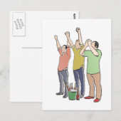 Potato Baseball Fans Postkarte (Vorne/Hinten)