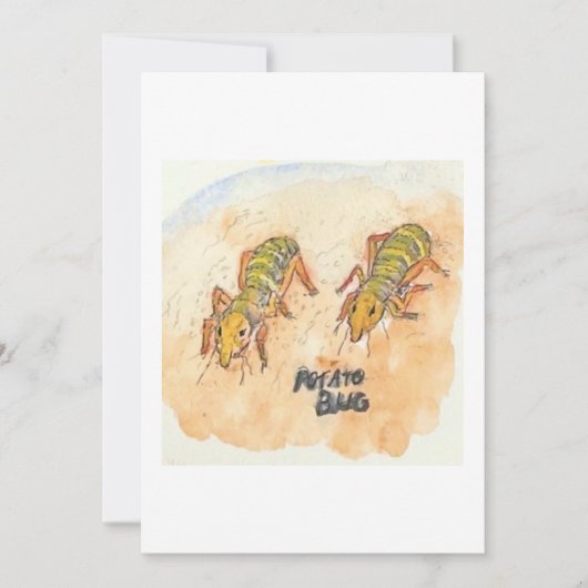 Potato Bug Greeting Card Einladung (Vorderseite)