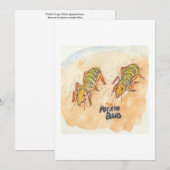 Potato Bug Greeting Card Einladung (Vorne/Hinten)