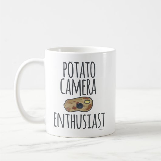 Potato Camera Enthusiasten Goofy Fotografy Spaß Kaffeetasse (Links)