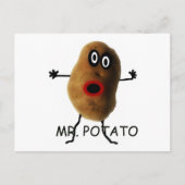 Potato Cartoon Postkarte (Vorderseite)