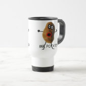 Potato Cartoon Reisebecher (VorderseiteRechts)
