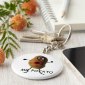 Potato Cartoon Schlüsselanhänger (Seite)