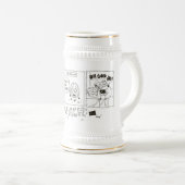 Potato Chip Funny Cartoon Stein Bierglas (VorderseiteRechts)