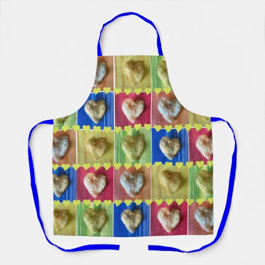 Potato Chip Hearts Patchwork Design Aprons Schürze (Vorderseite)