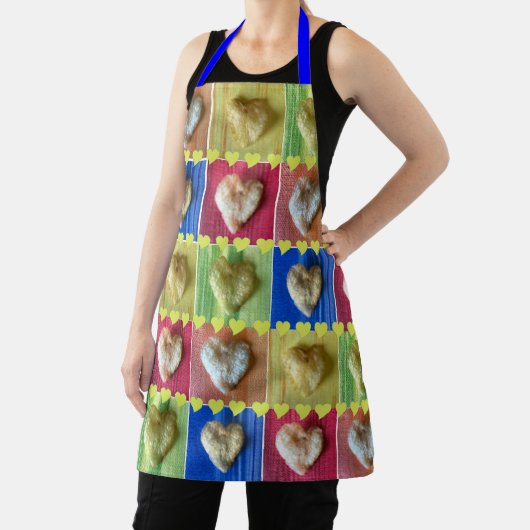 Potato Chip Hearts Patchwork Design Aprons Schürze (InSitu)