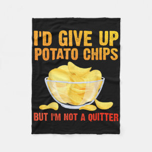 Potato Chips Kunst für Männer Frauen Kinderbeutel  Fleecedecke