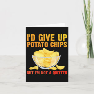 Potato Chips Kunst für Männer Frauen Kinderbeutel Karte