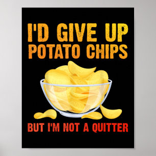 Potato Chips Kunst für Männer Frauen Kinderbeutel Poster