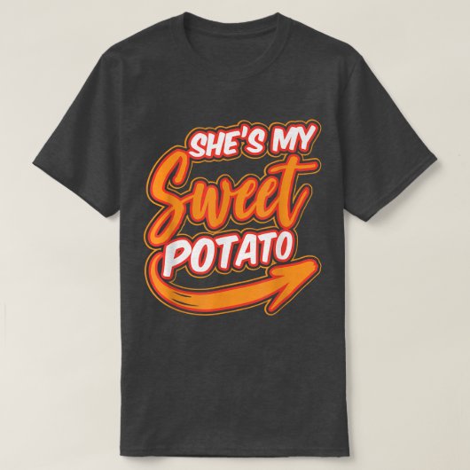 Potato Couples Cuisine Geschirr Lover Fan Geschmac T-Shirt (Design vorne)