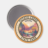 Potato Creek Staat Park Indiana Emblem Magnet (Vorderseite/Rückseite)