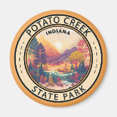 Potato Creek Staat Park Indiana Emblem Magnet (Vorne)