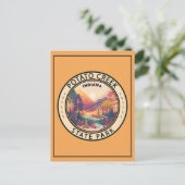 Potato Creek Staat Park Indiana Emblem Postkarte (Stehend Vorderseite)