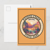 Potato Creek Staat Park Indiana Emblem Postkarte (Vorne/Hinten)