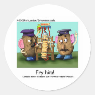 Potato Criminals Funny Mugs T-Shirts Karten und Ge Runder Aufkleber