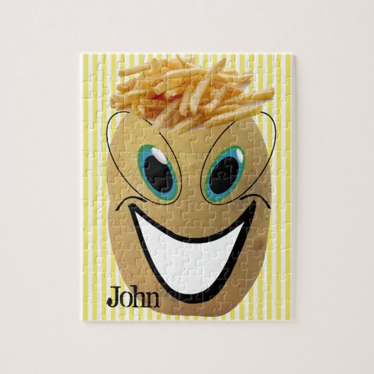 Potato French Fries Stripe Puzzle (Vertikal)