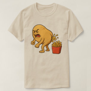 Potato Kackend Französisch Fries l Funny French Fr T-Shirt