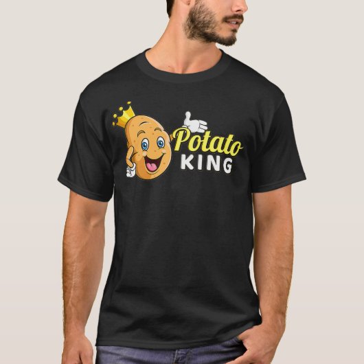 Potato King Potato Fries Lover Hash Brown kommt T-Shirt (Vorderseite)