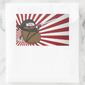 Potato Ninja Rechteckiger Aufkleber (Tasche)