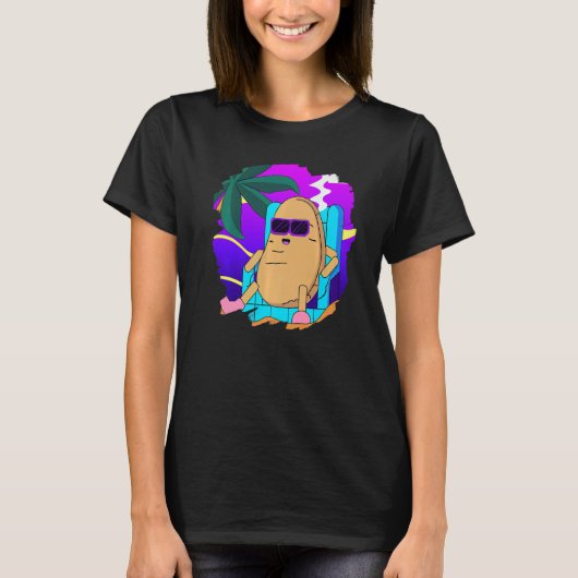 Potato On The Beach Taters Gonna Tate Potato Tate T-Shirt (Vorderseite)