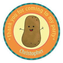 Potato Party Danke Personalisiert