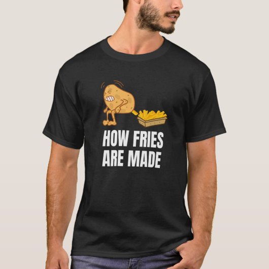 Potato Pooping Fries T-Shirt (Vorderseite)