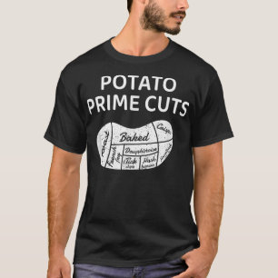 Potato Prime Cuts Chef Cook Vegan Vegetarian T-Shirt