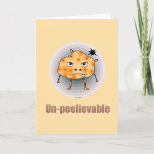 Potato Pun Glückwunschs Card - nicht zu verdaulich Karte
