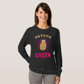 Potato Queen Funny Potato Vegetable Lovers Boys Gi T-Shirt (Vorne ganz)