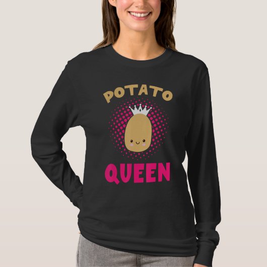 Potato Queen Funny Potato Vegetable Lovers Boys Gi T-Shirt (Vorderseite)