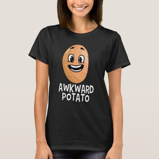 Potato Root Vegetable Vegan Vegetarian Awkward T-Shirt (Vorderseite)